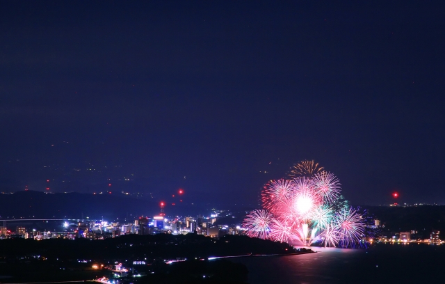 松江水郷祭 湖上花火大会